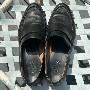 COS black loafers women’s 39 or US 8